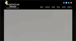 Desktop Screenshot of intellectualblonde.com