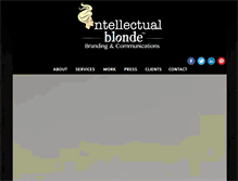 Tablet Screenshot of intellectualblonde.com